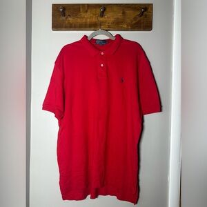 Polo by Ralph Lauren Red Short Sleeve Polo, XL